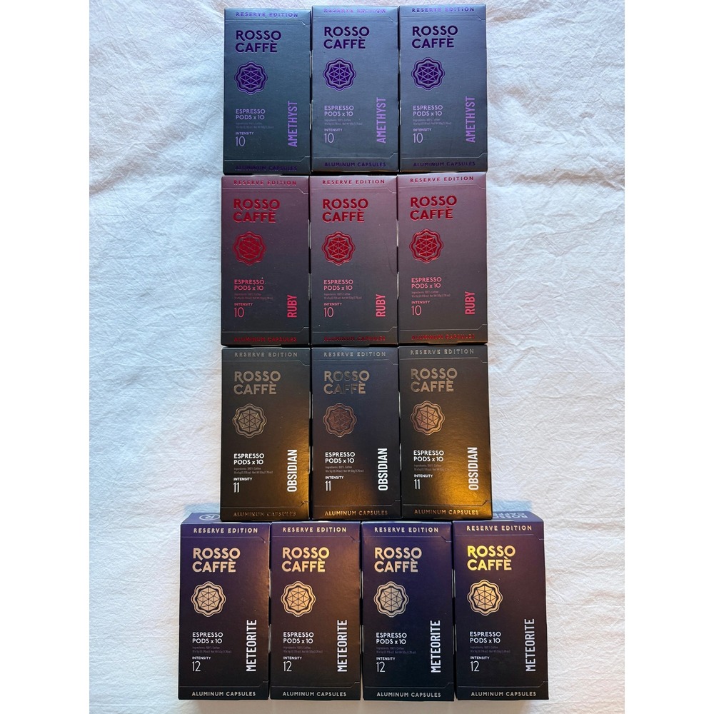 Rosso Caffe Reserve Edition Espresso Pods Lot 130 Nespresso Original Compatible